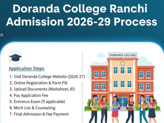 Doranda College Ranchi Admission 2026-29 Process: Form, Fees & Merit List