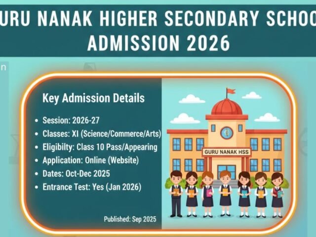 Guru Nanak Higher Secondary School Ranchi Admission 2026: Complete Guide