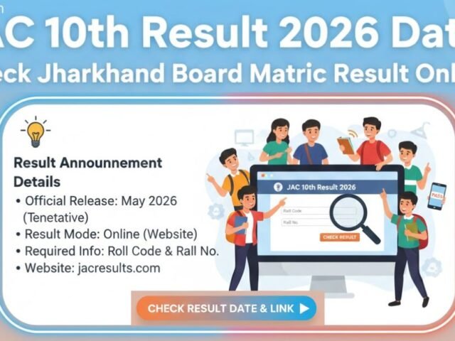 Jharkhand Board 10th Result 2026 Date: Check JAC Matric Result Online
