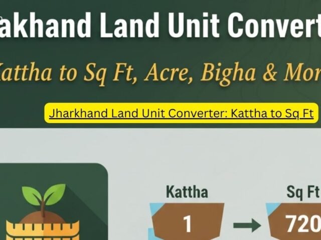 Jharkhand Land Unit Converter: Kattha to Sq Ft