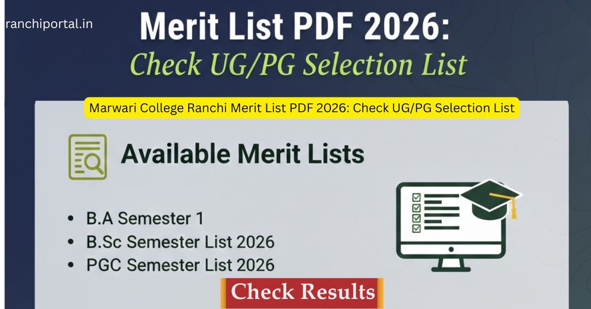 Marwari College Ranchi Merit List PDF