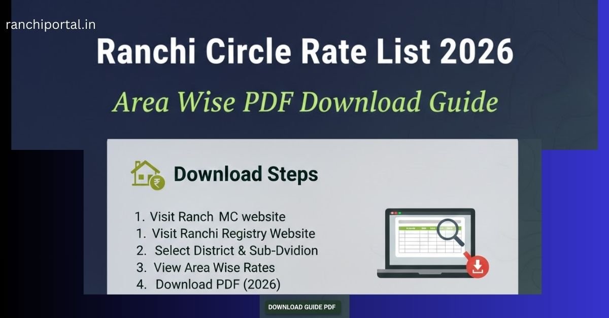 Ranchi Circle Rate List 2026