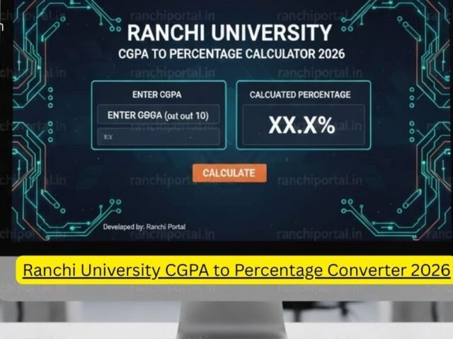 Ranchi University CGPA to Percentage Converter 2026
