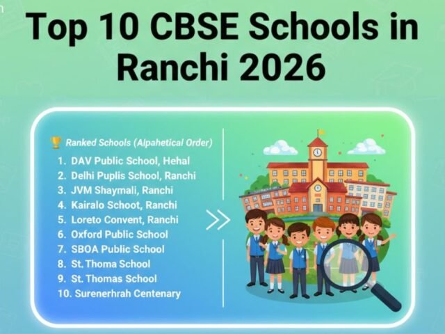 Top 10 CBSE Schools in Ranchi 2026 – Complete Rankings & Admission Guide