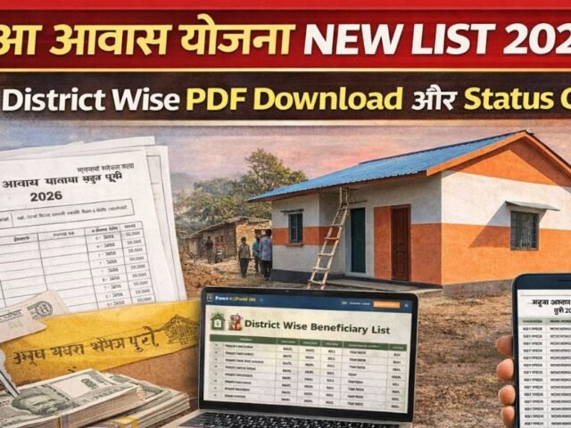 Abua Awas Yojana New List 2026: District Wise PDF Download aur Status Check