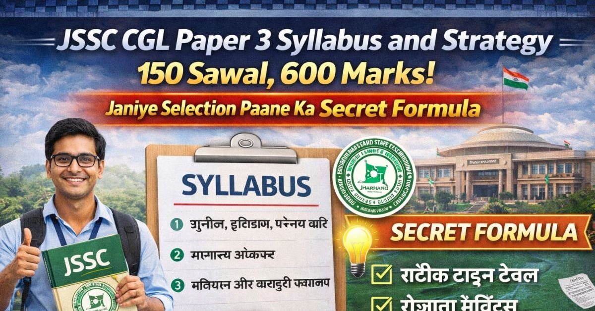 JSSC CGL Paper 3 Syllabus and Strategy