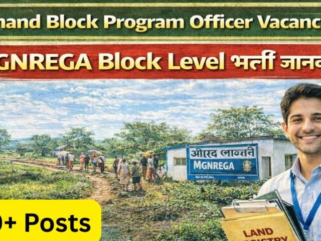 Jharkhand Block Program Officer Vacancy 2026: MGNREGA Block Level Bharti Jankari