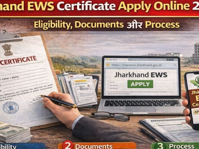 Jharkhand EWS Certificate Apply Online 2026: Eligibility, Documents aur Process