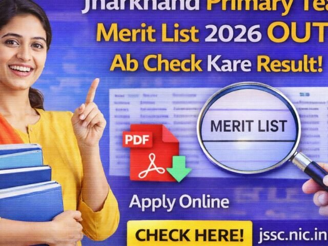 Jharkhand Primary Teacher Merit List 2026: District-wise Selection List aur Cut-off