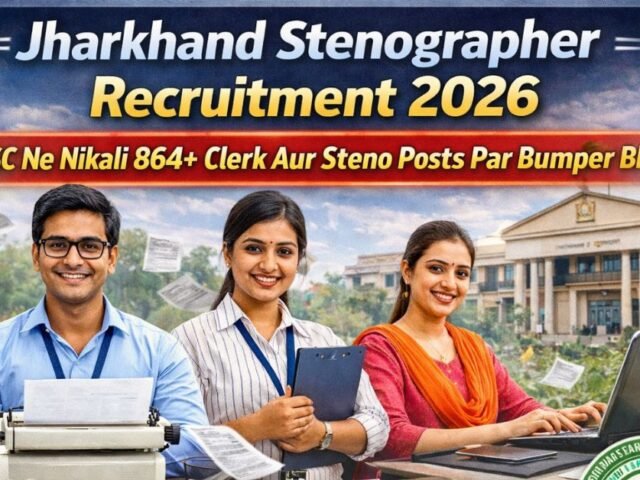Jharkhand Stenographer Recruitment 2026: JSSC Ne Nikali 864+ Clerk Aur Steno Posts Par Bumper Bharti!