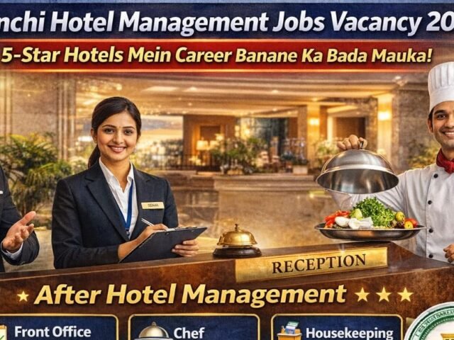 Ranchi Hotel Management Jobs Vacancy 2026: 5-Star Hotels Mein Career Banane Ka Bada Mauka!