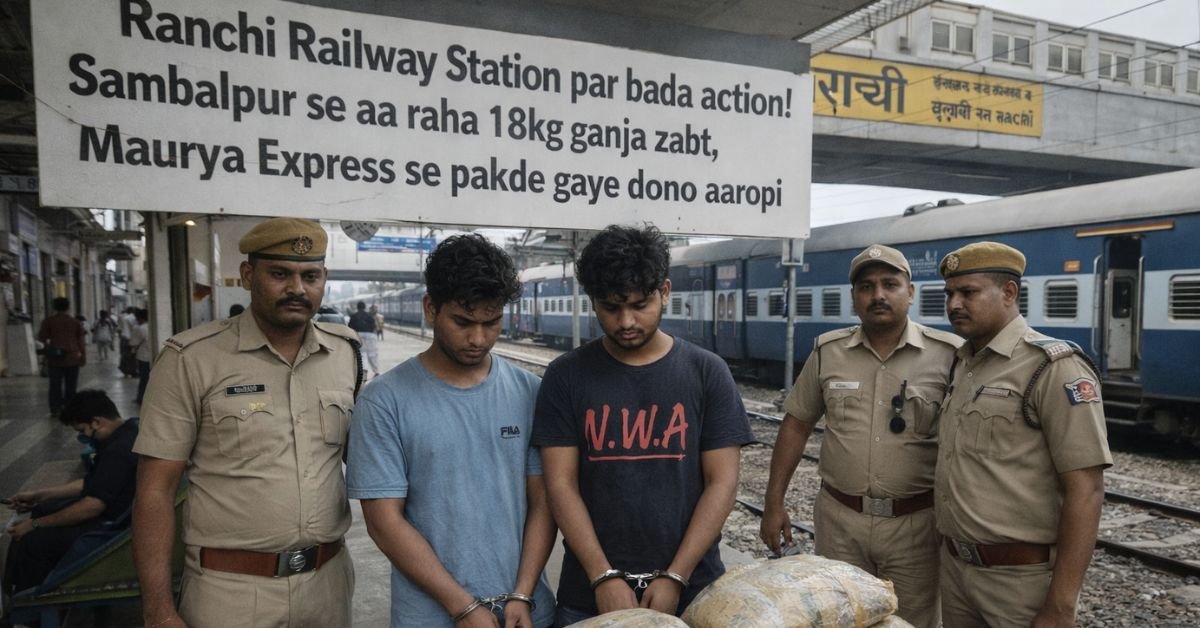 Ranchi Railway Station Ganja Seizure
