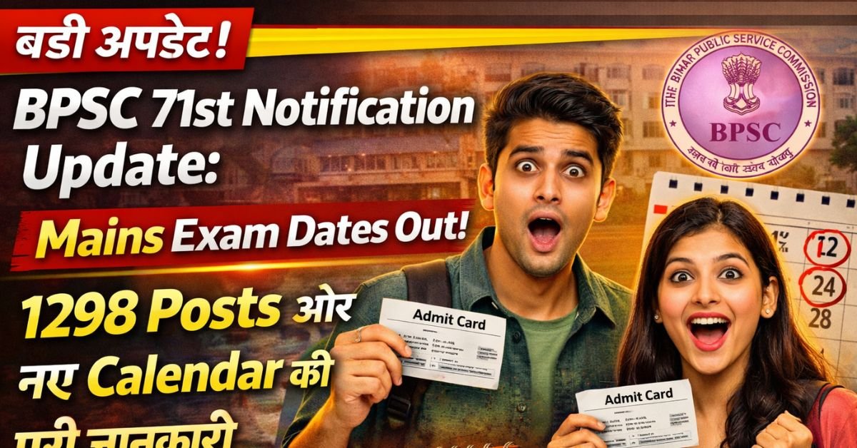 BPSC 71st Notification 2026