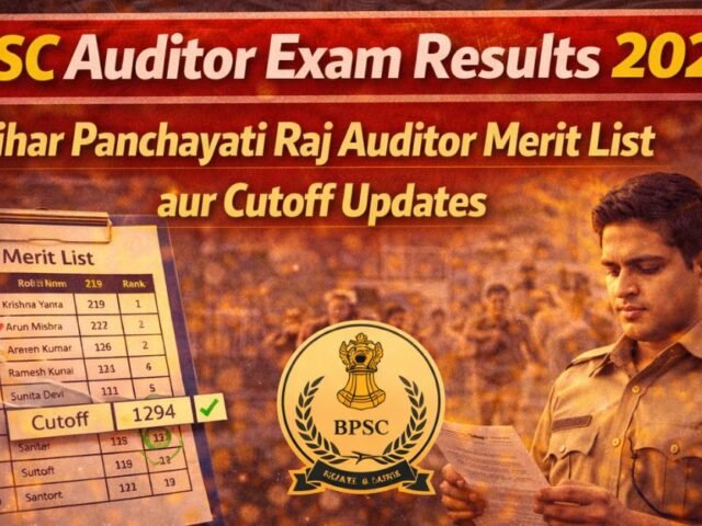 BPSC Auditor Exam Results 2026: Bihar Panchayati Raj Auditor Merit List aur Cutoff Updates