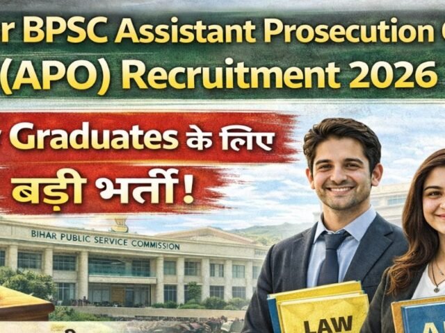 Bihar BPSC Assistant Prosecution Officer (APO) Recruitment 2026: Law Graduates Ke Liye Badi Bharti