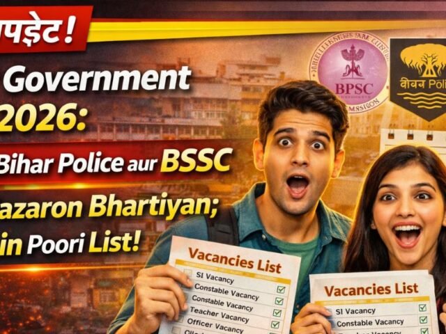 Bihar Government Jobs 2026: BPSC, Bihar Police aur BSSC Mein Hazaron Bhartiyan; Dekhein Poori List!