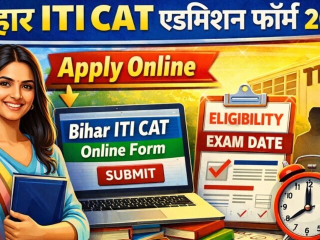 Bihar ITI CAT Admission Form 2026 Apply Online Eligibility Aur Exam Date Ki Puri Jankari