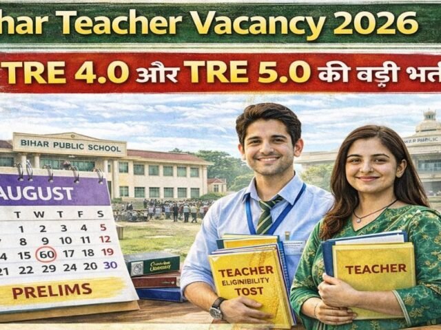 Bihar Teacher Vacancy 2026: TRE 4.0 aur TRE 5.0 Ki Badi Bharti