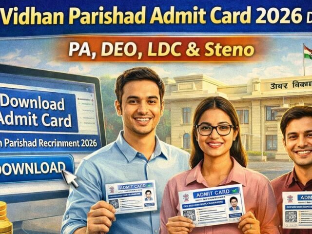 Bihar Vidhan Parishad Admit Card 2026 Download: PA, DEO, LDC Aur Steno Exam Date & Skill Test Details