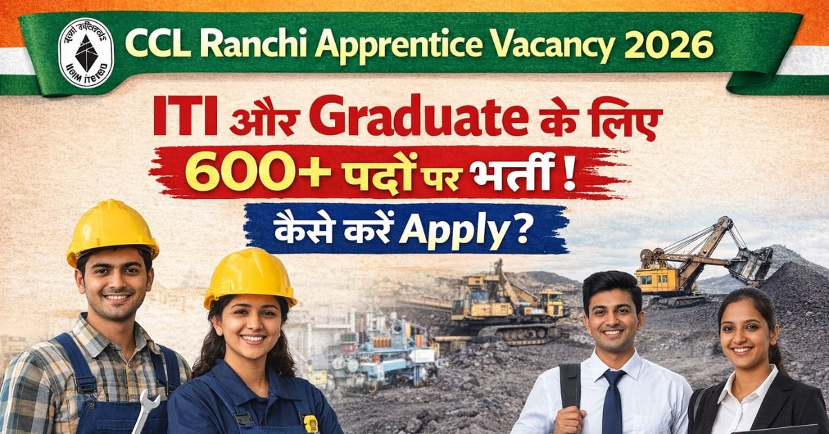 CCL Ranchi Apprentice Vacancy 2026