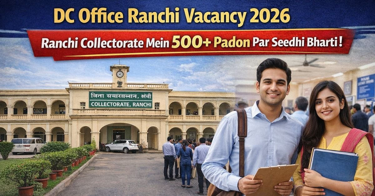 DC Office Ranchi Vacancy 2026