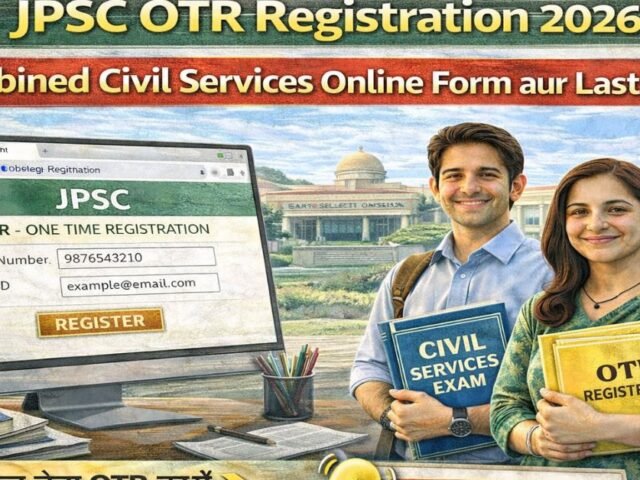 JPSC OTR Registration 2026: Combined Civil Services Online Form aur Last Date
