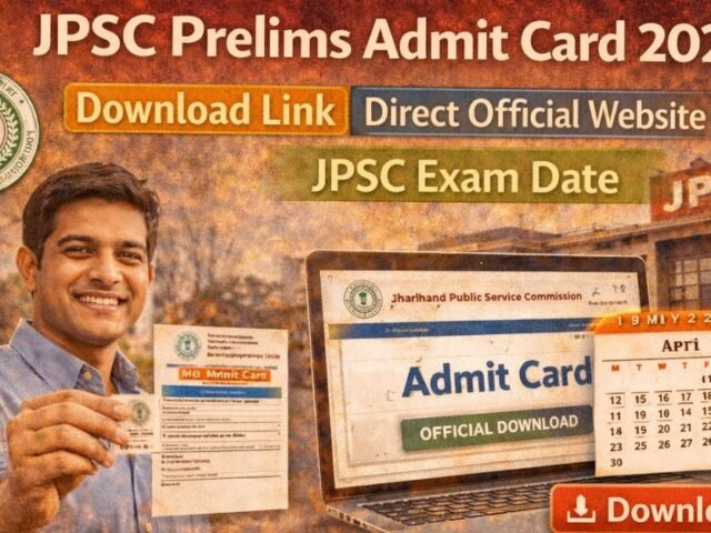 JPSC Prelims Admit Card 2026 Download Link Direct Official Website JPSC Exam Date