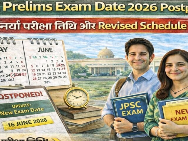JPSC Prelims Exam Date 2026 Postponed: Nayi Pariksha Tithi aur Revised Schedule