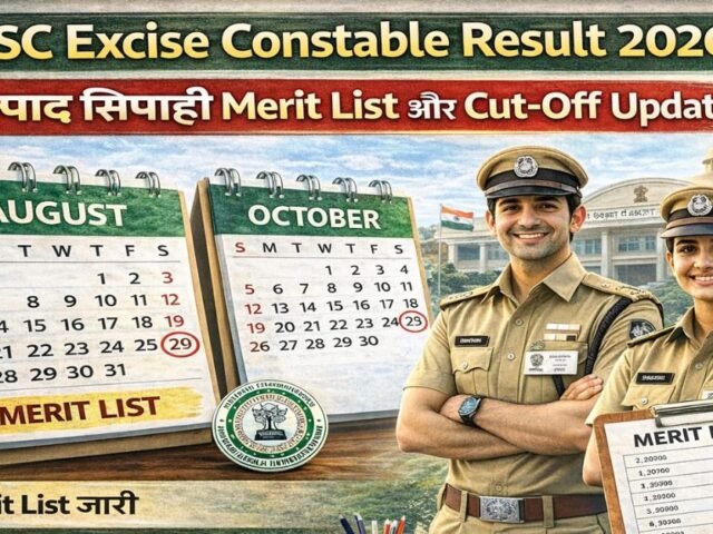 JSSC Excise Constable Result 2026: Utpad Sipahi Merit List Aur Cut-Off Updates