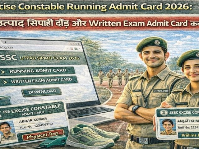 JSSC Excise Constable Running Admit Card 2026: Utpad Sipahi Daud aur Written Exam Admit Card Kab Aayega?
