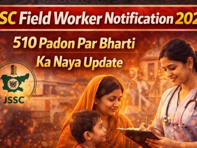 JSSC Field Worker Notification 2026: 510 Padon Par Bharti Ka Naya Update