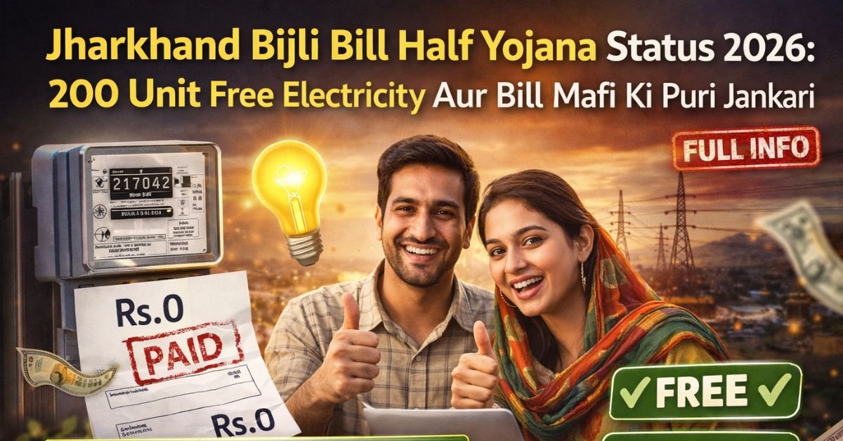 Jharkhand Bijli Bill Half Yojana Status