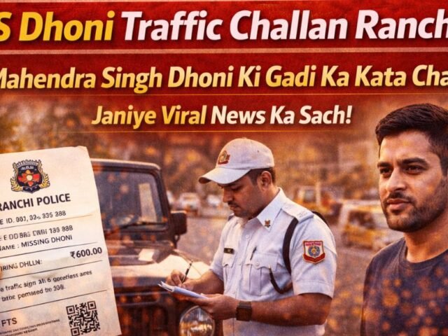 MS Dhoni Traffic Challan Ranchi: Ranchi Ki Sadkon Par Dhoni Ki Bike Ka Kata Challan? Janiye Kya Hai Poori Sachai!