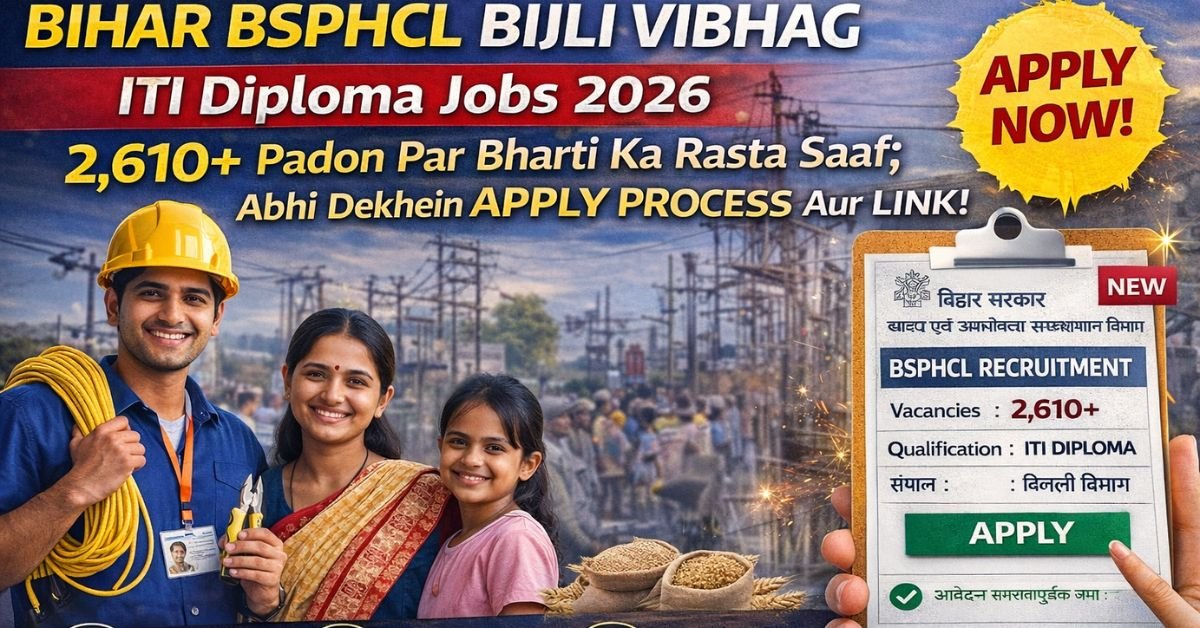 Bihar BSPHCL Bijli Vibhag ITI Diploma Jobs 2026