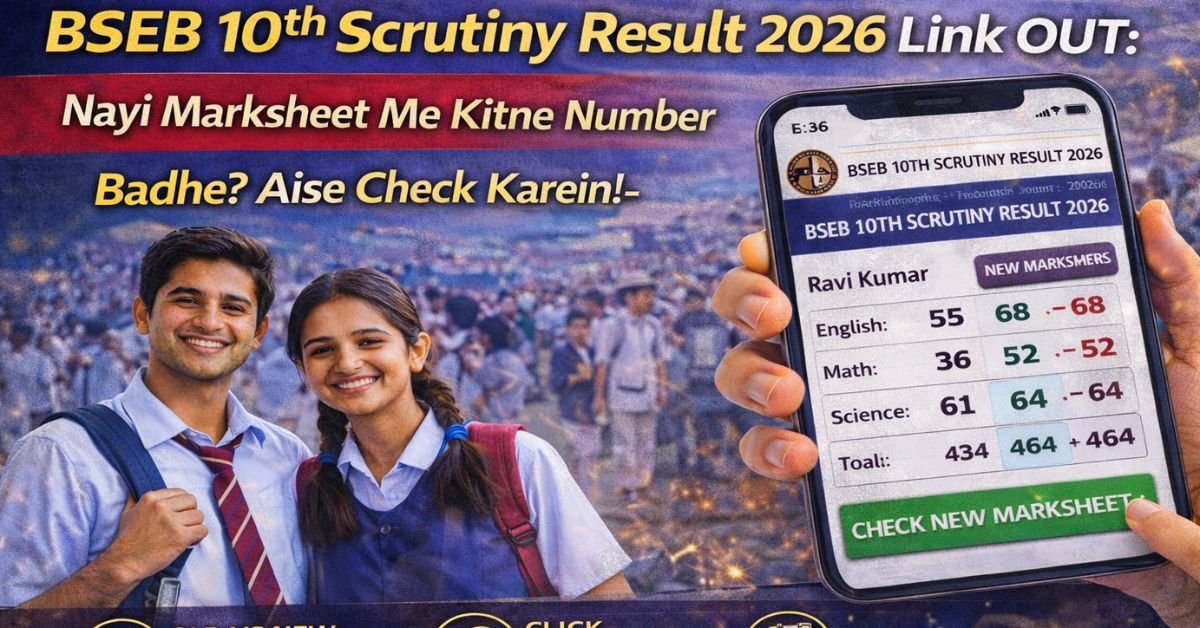 Bihar Board 10th Scrutiny Result 2026 Link