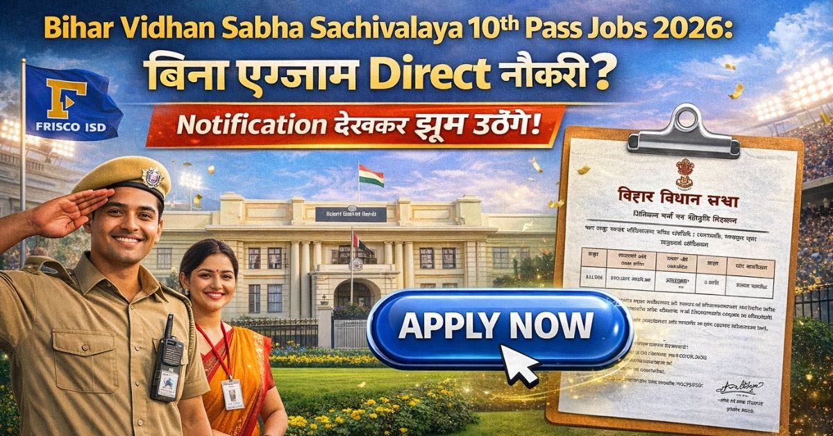 Bihar Vidhan Sabha Sachivalaya 10th Pass Jobs