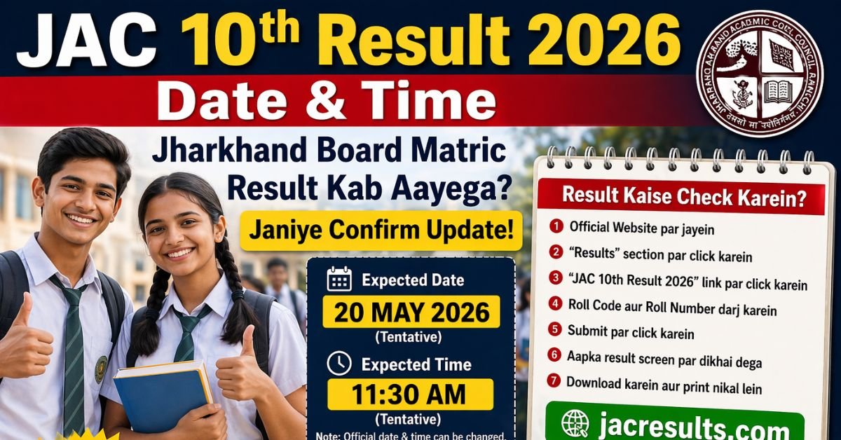JAC 10th Result 2026 Date