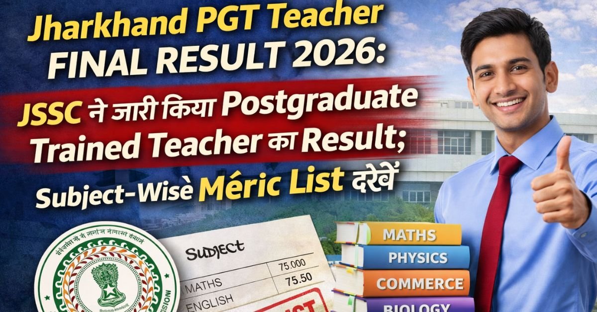 Jharkhand PGT Teacher Final Result 2026