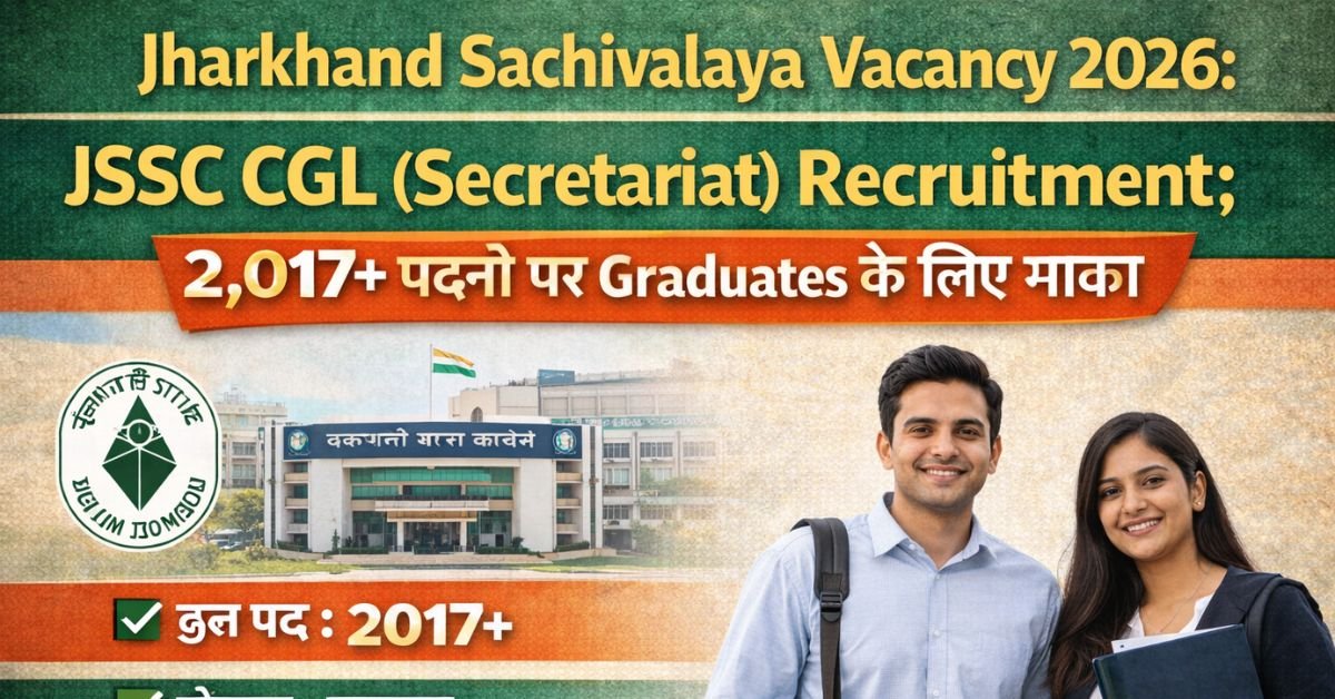 Jharkhand Sachivalaya Vacancy 2026 (JSSC CGL)