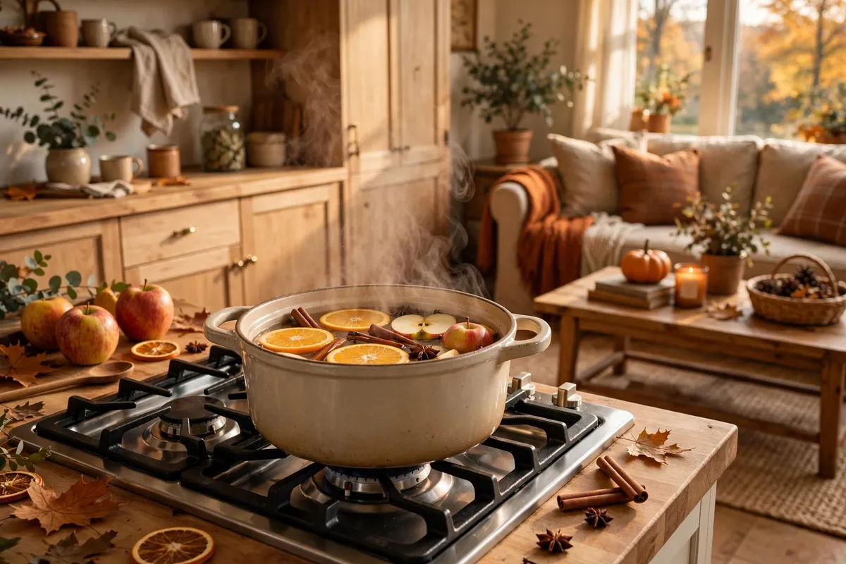 Fall living room decor idea: Simmer a Stovetop Potpourri All Afternoon