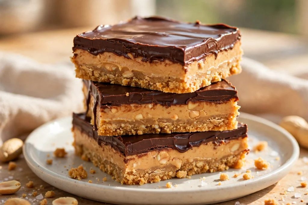 No-Bake Peanut Butter Bars