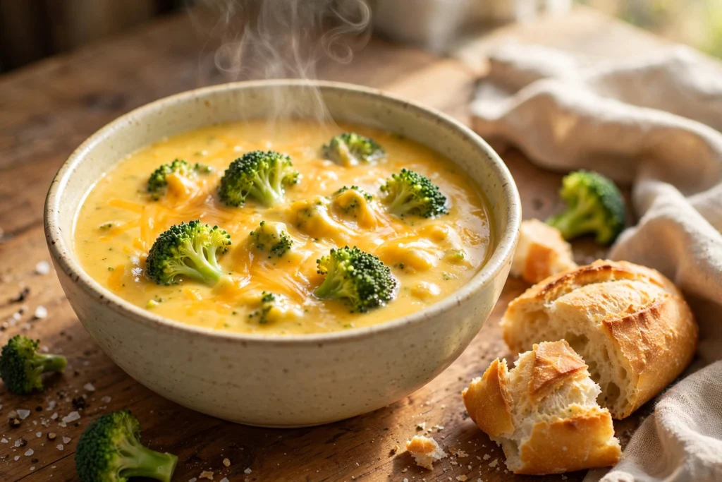 Slow Cooker Broccoli Cheddar Soup