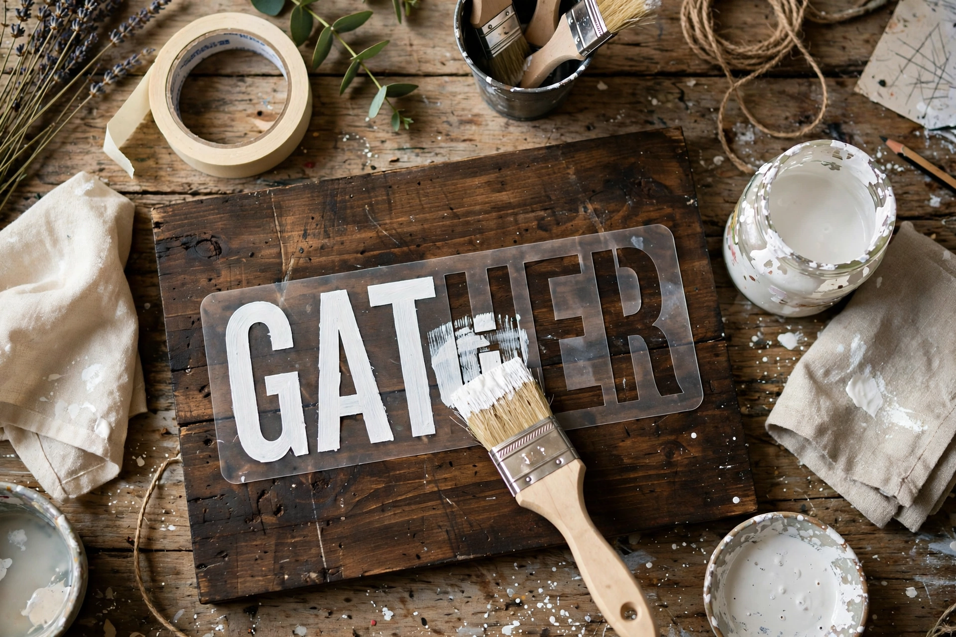 DIY farmhouse wood sign, easy beginner woodworking project
